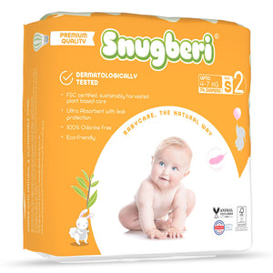 Snugberi Diaper Size 2 Small 4-7kg - Mega Pack 74's