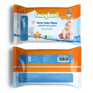 Snugberi Water Baby Wipes 60's