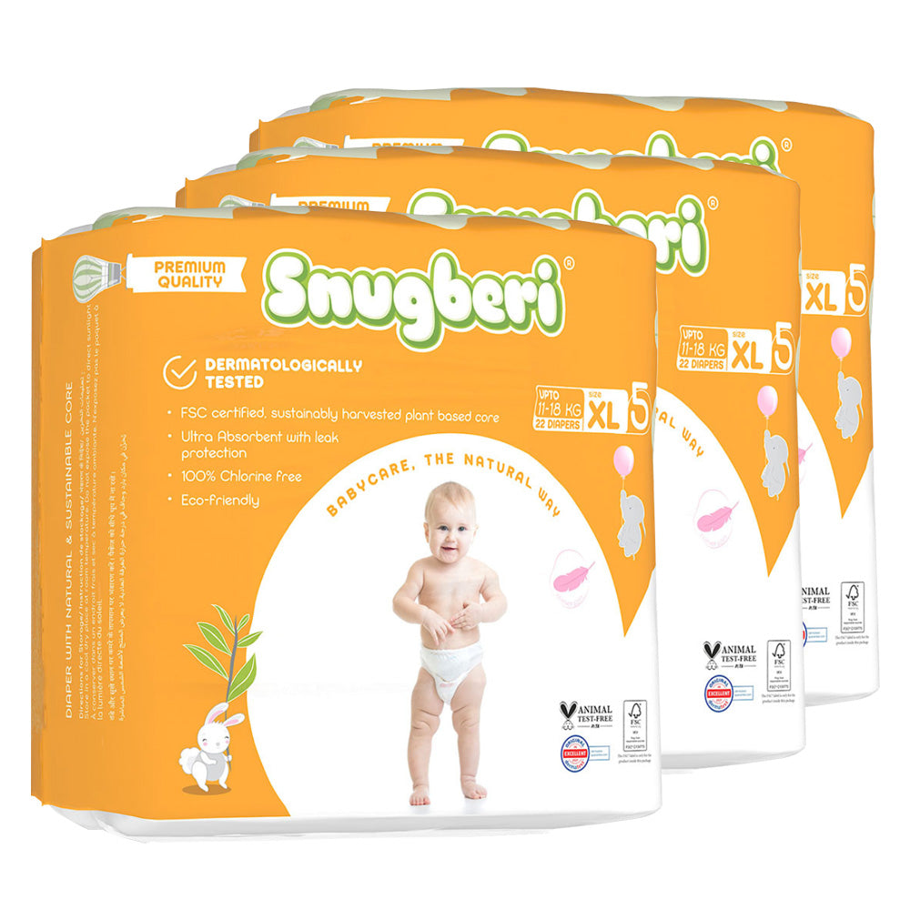 Snugberi Diaper Size 4 Large 7-12 kg 24's 3X Value Pack