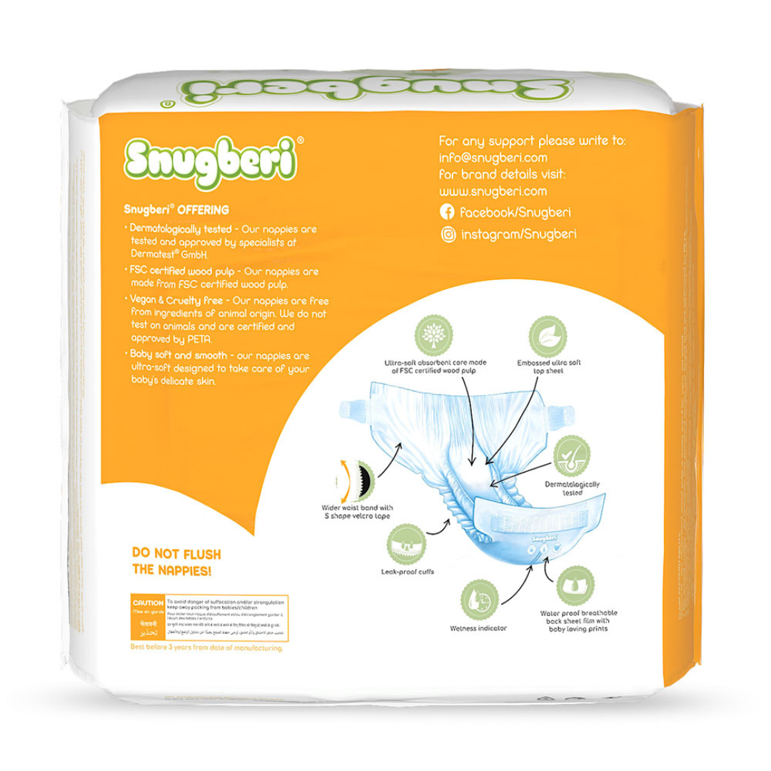 Snugberi Diaper Size 4 Large 7-12 kg 24's 3X Value Pack