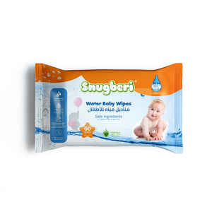 Snugberi Water Baby Wipes 60's x 3 Value Pack
