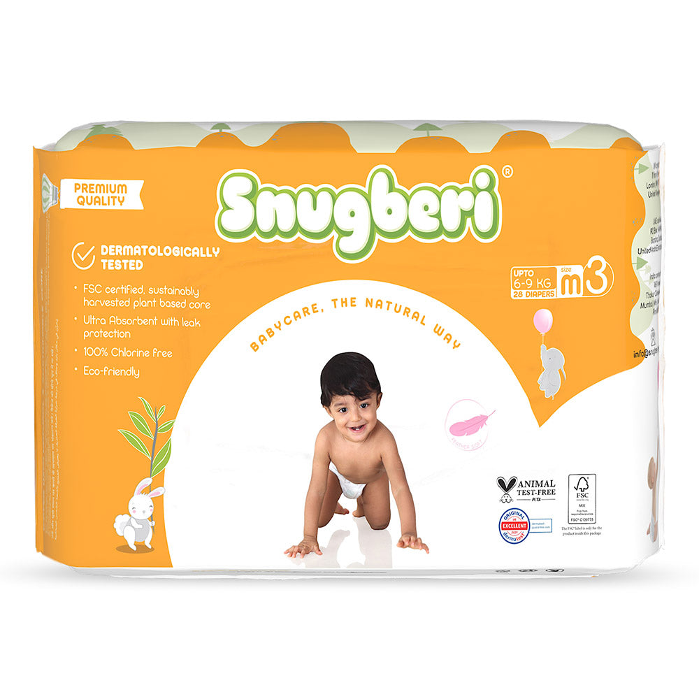 Snugberi Diaper Size 3 Medium 6-9 kg 28's