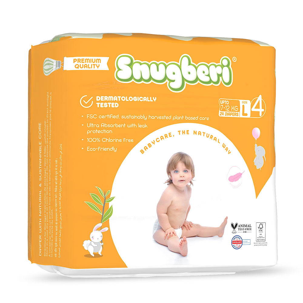 Snugberi Diaper Size 4 Large 7-12 kg 24's