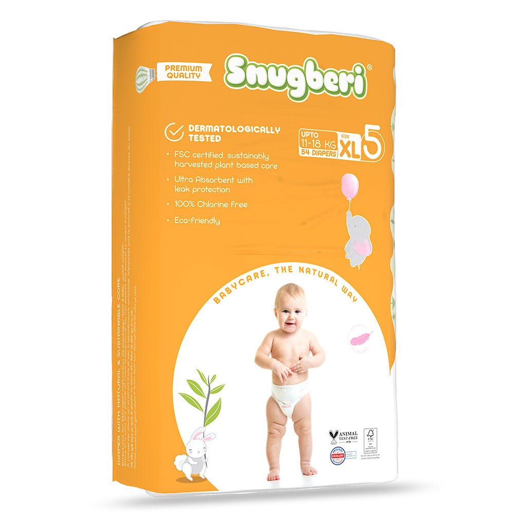 Snugberi Diaper Size 5 X large 11-18kg - Mega Pack 54's